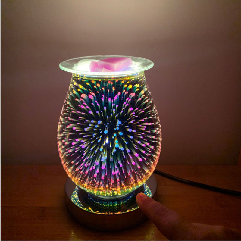 Touch Sensor Light Aroma Melter With Luminous Firework Effect 🇨🇳