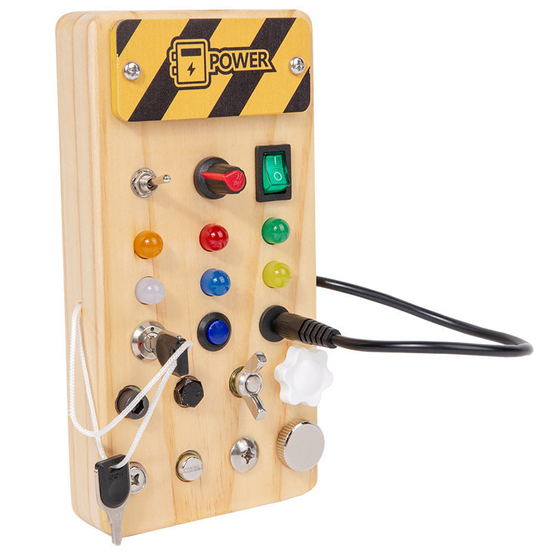 Children's Wooden LED Busy Board Creative Toys 🇨🇳