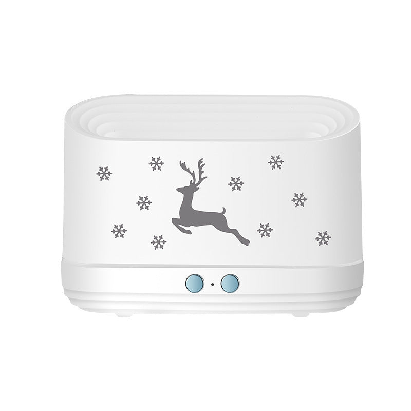 Elk Flame Humidifier Diffuser Mute Household Atmosphere Lamp Christmas Home Decorations 🇨🇳