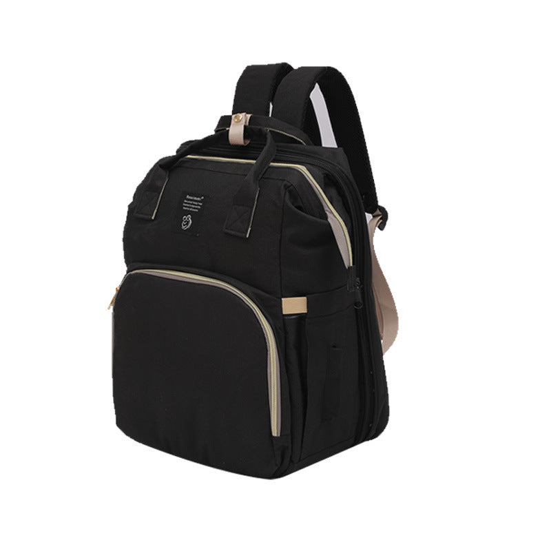 Folding Crib Fashion Maternal And Baby Large-capacity Double Shoulder Dad Backpack 🇨🇳