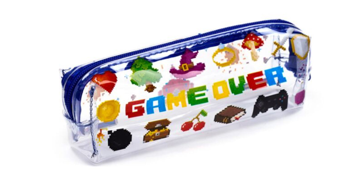 Clear Window Pencil Case - Game Over 🇬🇧