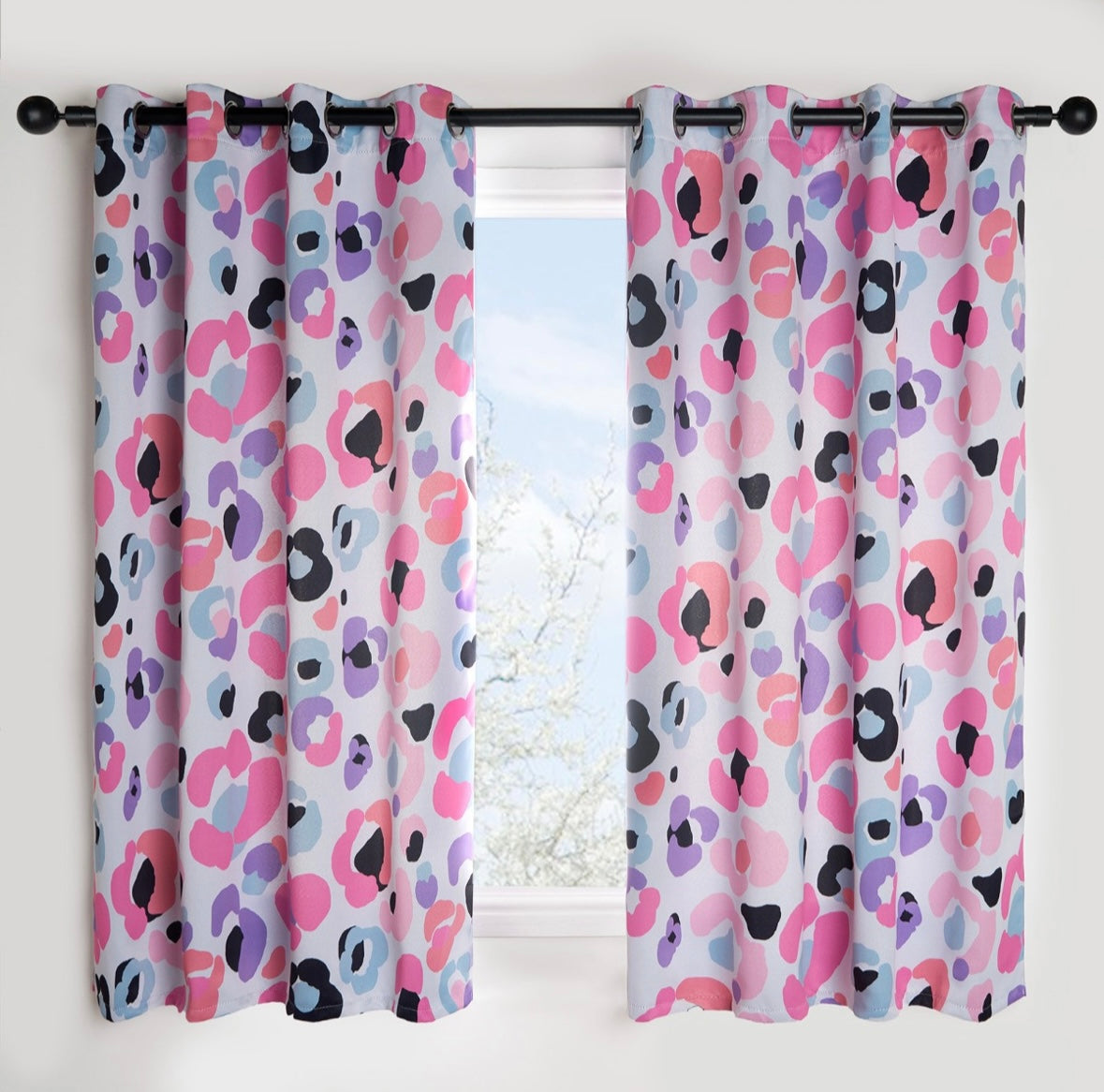 Kids Leopard Blackout Curtains - Multi π¬π§