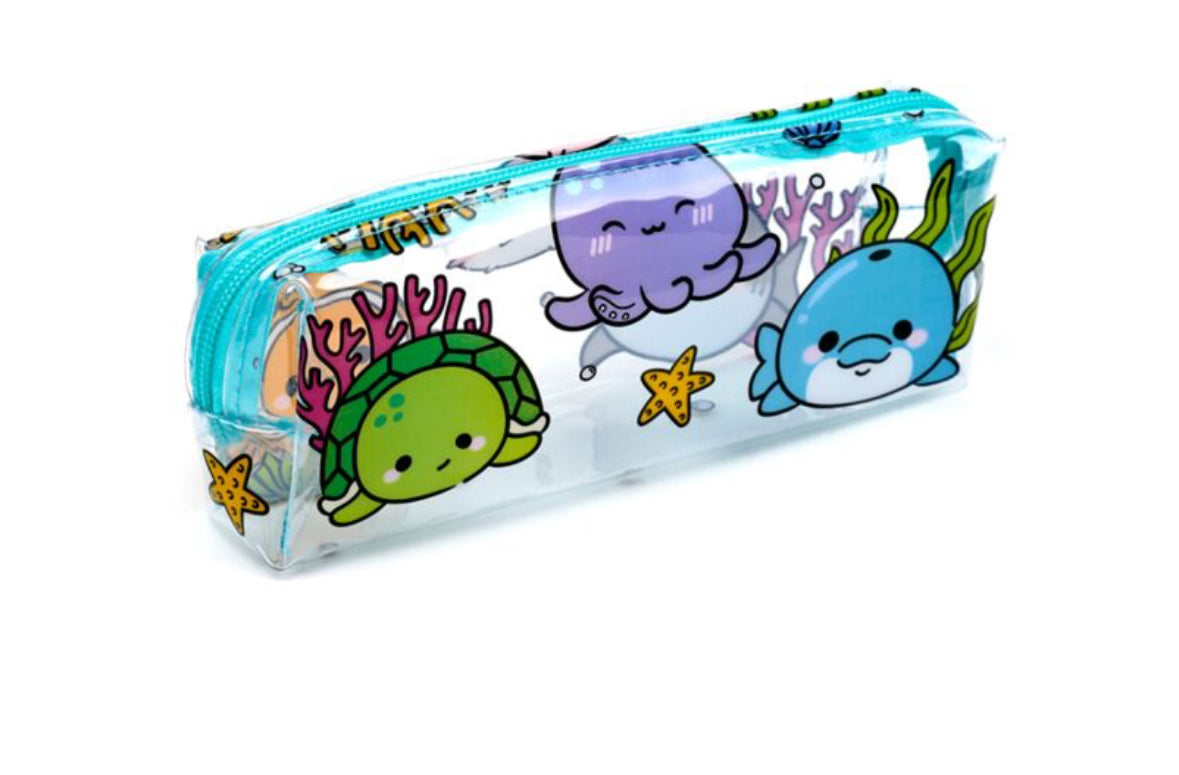 Clear Window Pencil Case - Adoramals Ocean 🇬🇧