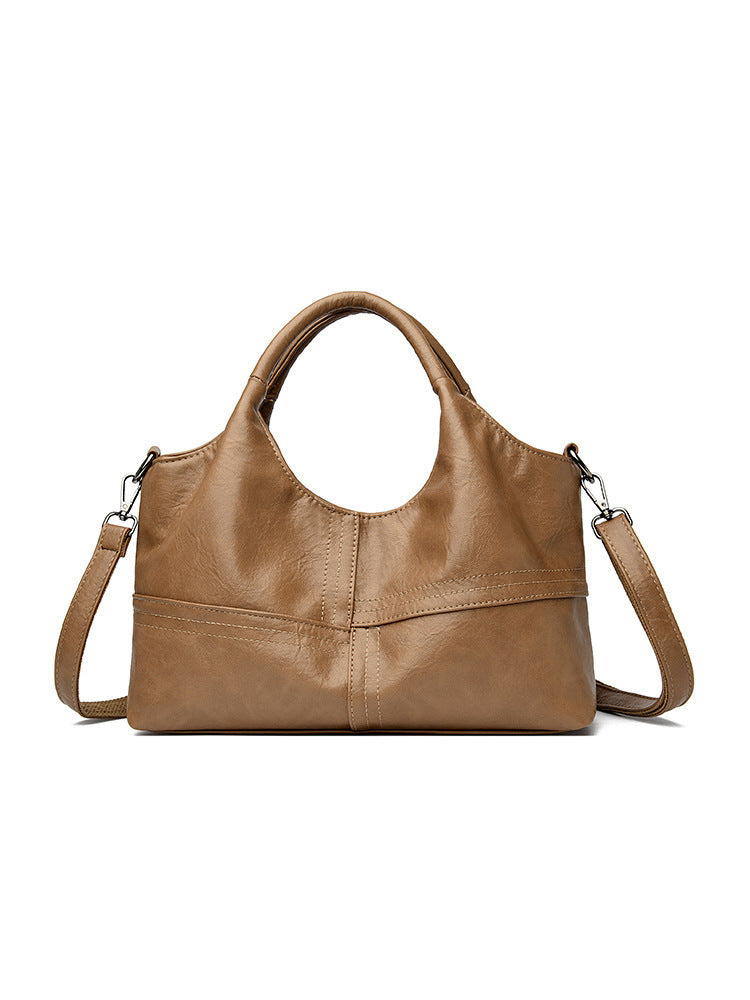 Soft Leather Handbag Women's Lightweight And Large Capacity Crossbody Bag 🇨🇳