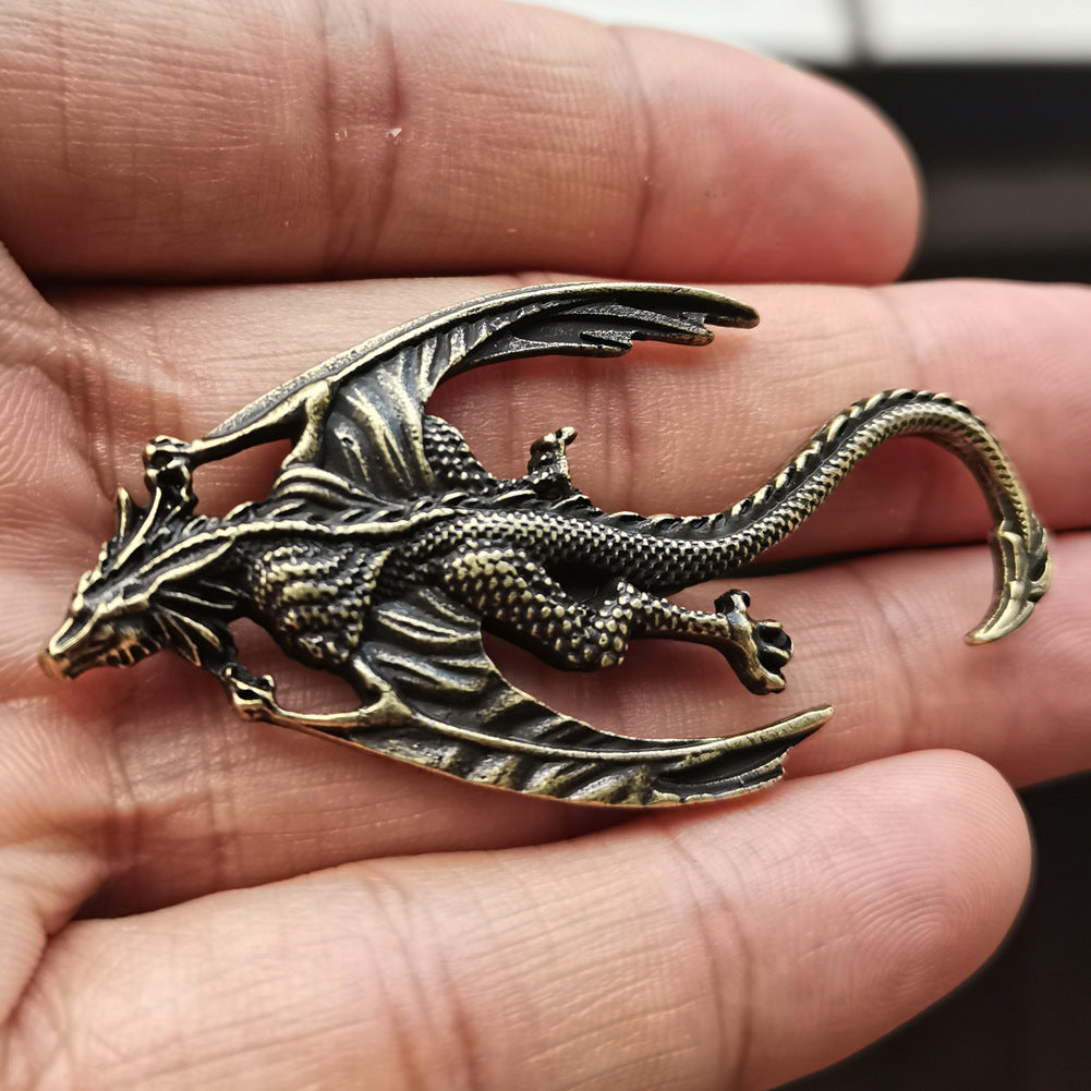 Retro Gothic Flying Dragon Alloy Brooch 🇨🇳