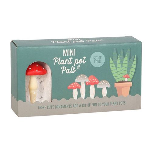 Set of 4 Mini Mushroom Plant Pot Pals 🇬🇧