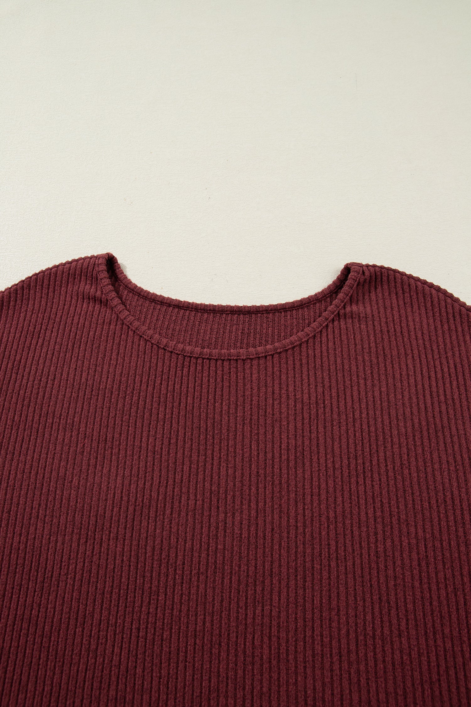 Wild Ginger Plus Size Ribbed Button Decor Long Sleeve Loose Top 🇺🇸