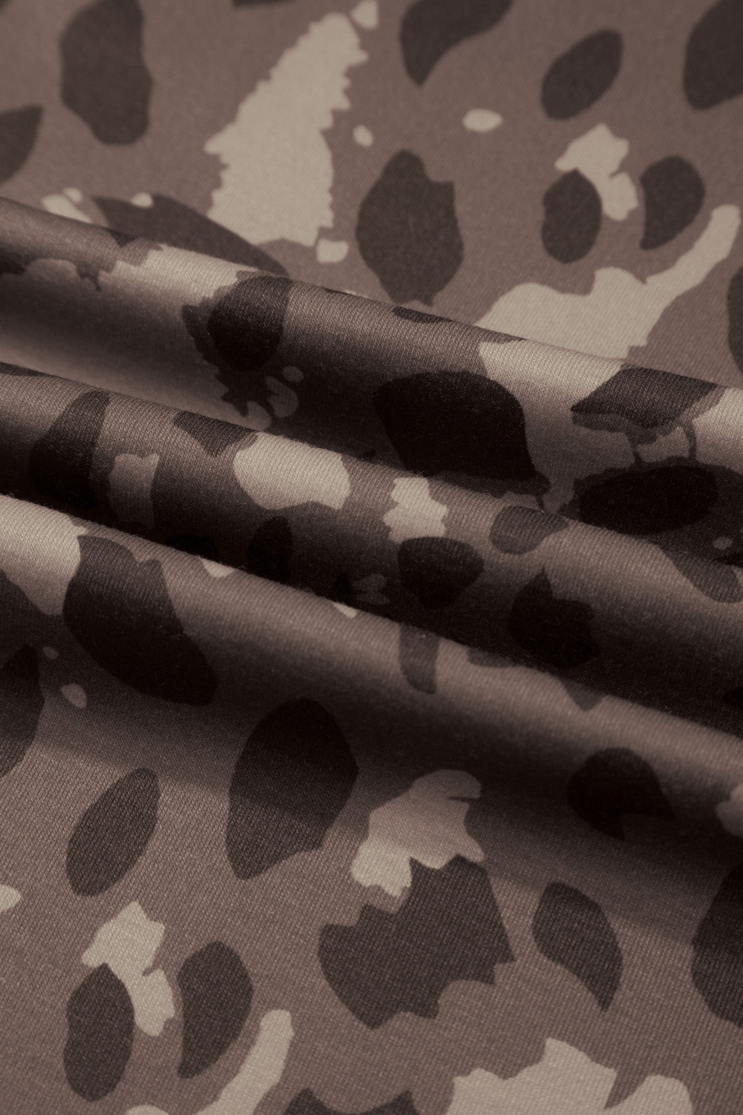 Brown Camo Print Wide Leg Casual Pants 🇺🇸