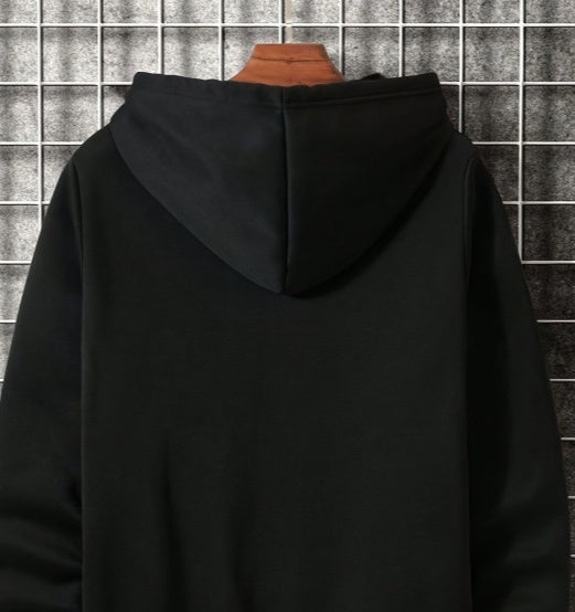 Men's Casual Geometric Pattern Hooded Sweater
With Bag 🇨🇳