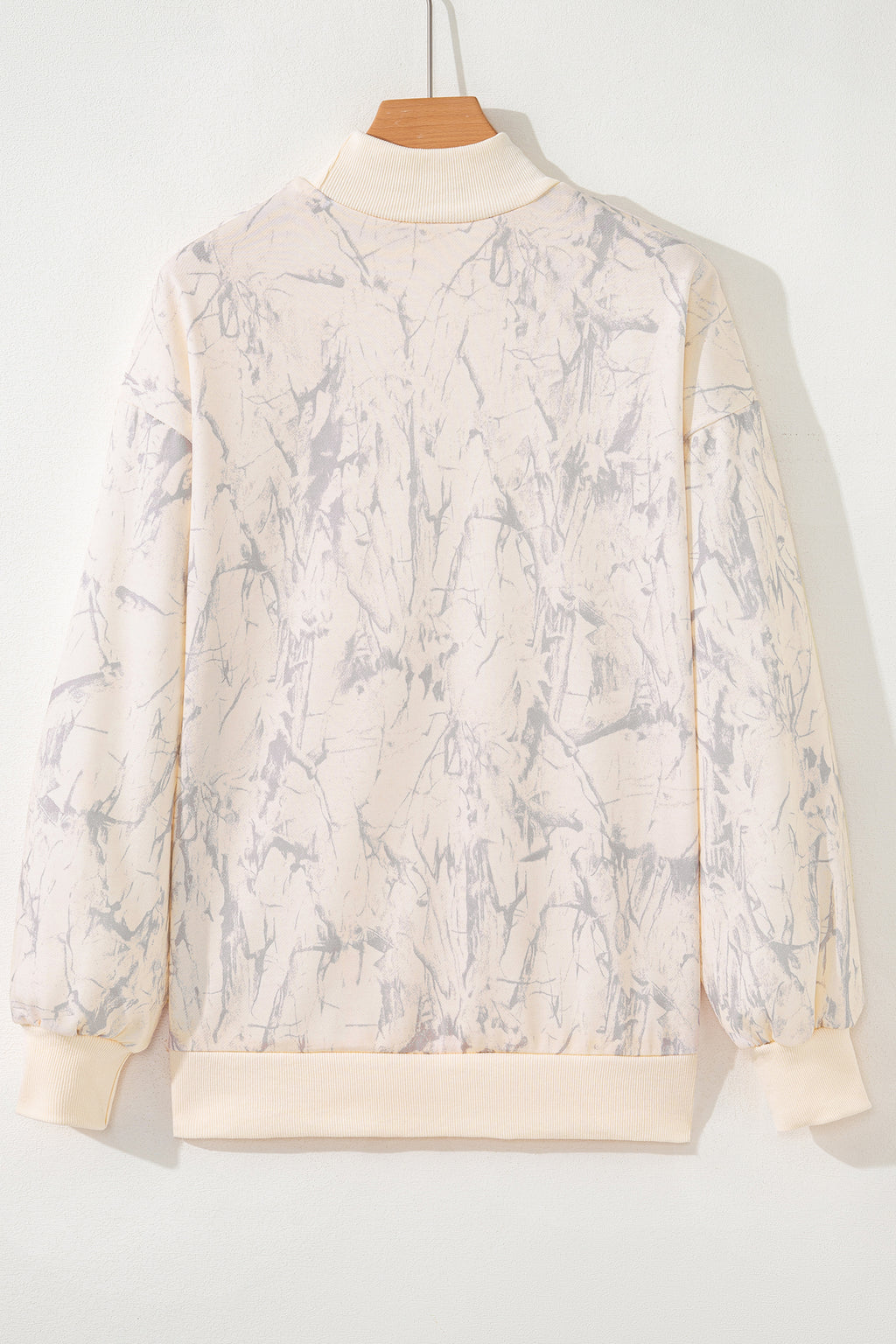 Khaki Camo Mock Neck Baggy Sweatshirt 🇺🇸