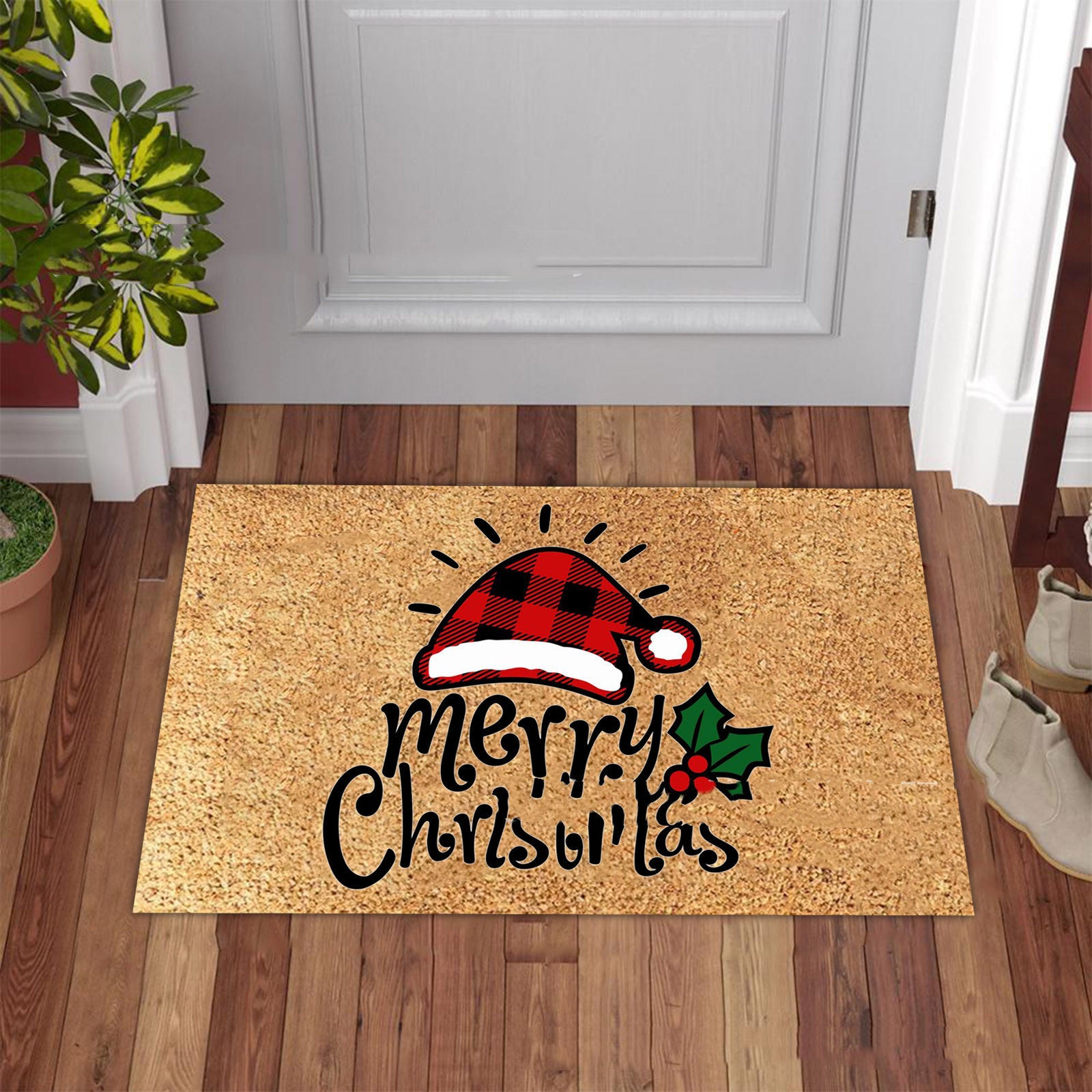 Christmas Series Flannel Floor Mat Non-slip Fluffy Carpet 🇨🇳