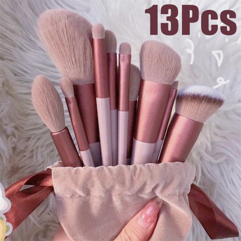13Pcs Makeup Brush Set Make Up Concealer Brush Blush Powder Brush Eye Shadow Highlighter Foundation Brush Cosmetic Beauty Tools 🇨🇳