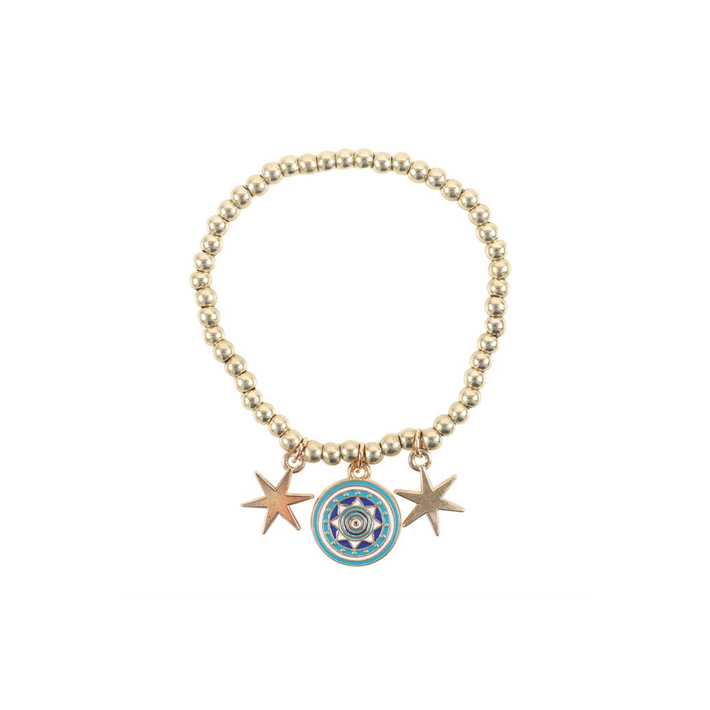 All Seeing Eye Beaded Charm Bracelet 🇬🇧