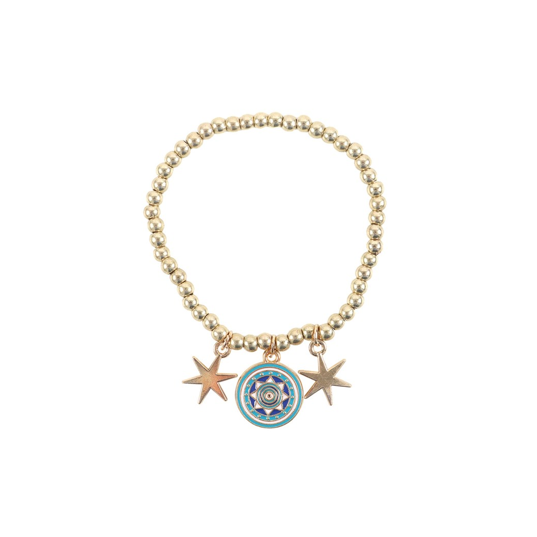 All Seeing Eye Beaded Charm Bracelet 🇬🇧