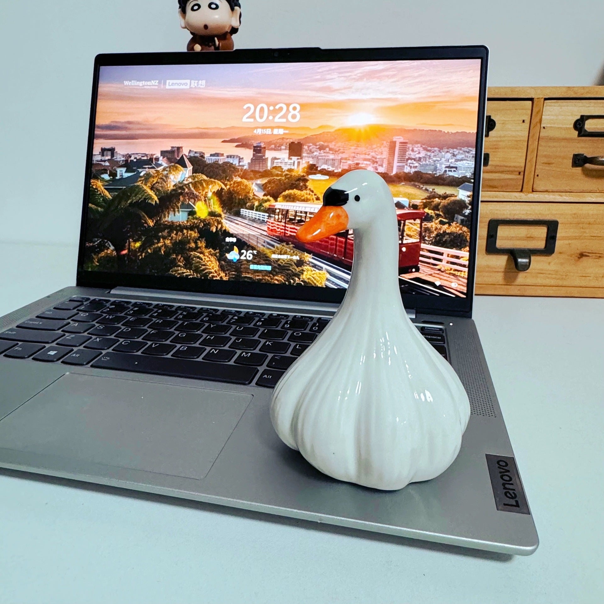 Creative Ceramic Duck Healing Desktop Ornaments 🇨🇳