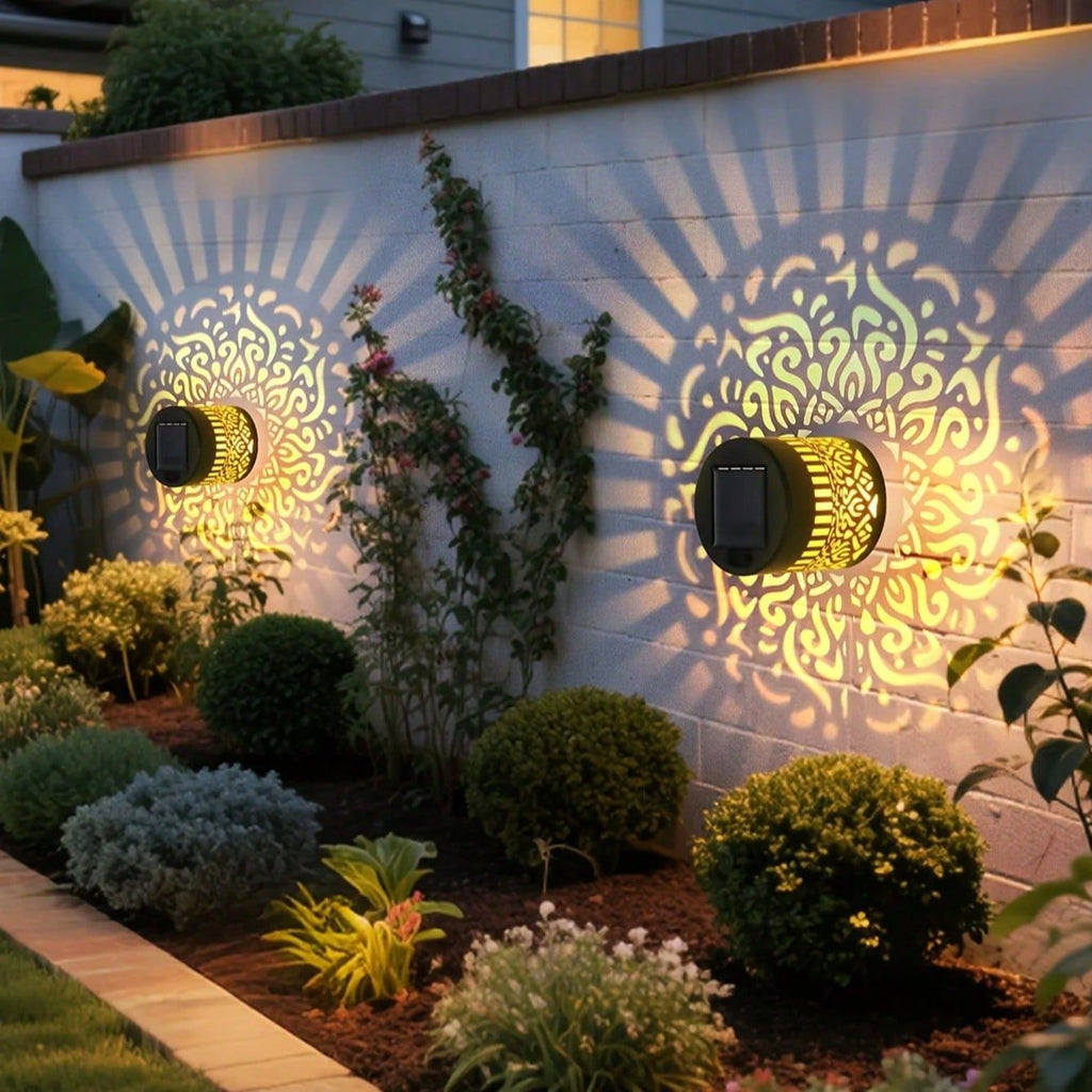 Solar Mandala SUNFLOWER Sunflower Wall Lamp Garden Courtyard. 🇨🇳