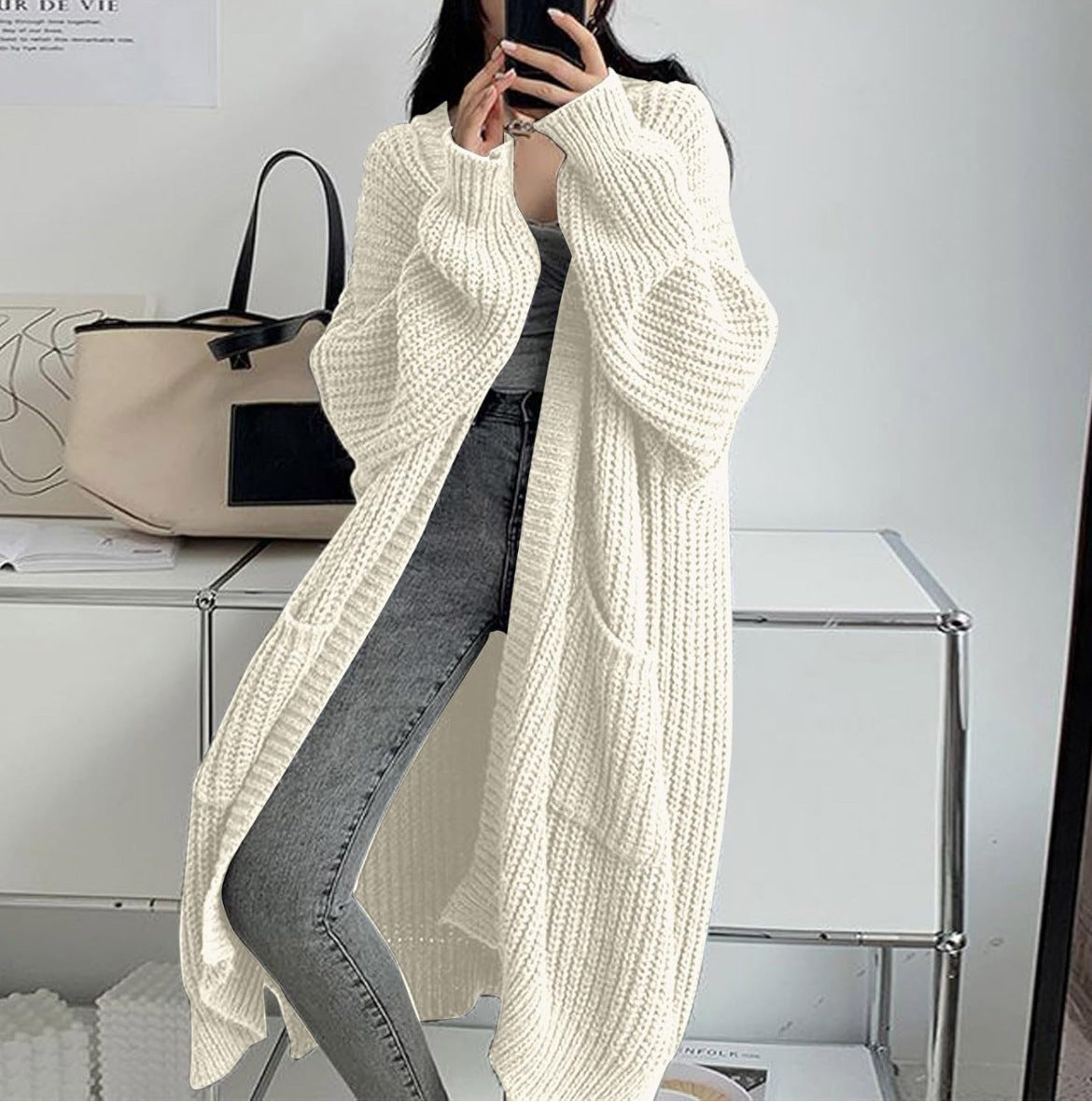Loose Thick Knitted cardigan 🇨🇳