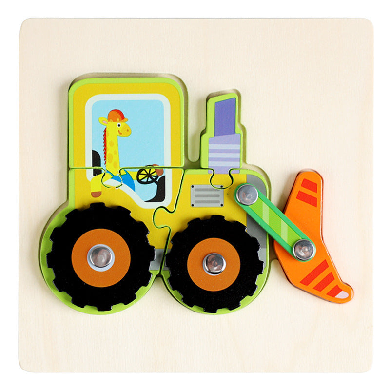 Children Early Childhood Education Develop Wooden Traffic Puzzle Toys 🇨🇳