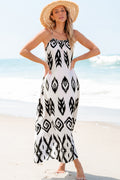 Black Western Aztec Printed Fashion Vacation Sundress 🇺🇸