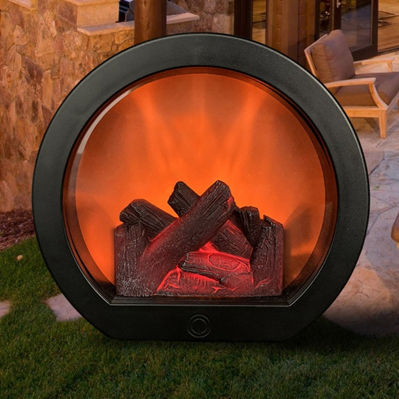 Simulation Fireplace Firewood Lanterns Lamp Desktop Ornaments Dynamic Vision 3D Flame Touch  Home Decoration Light 🇨🇳