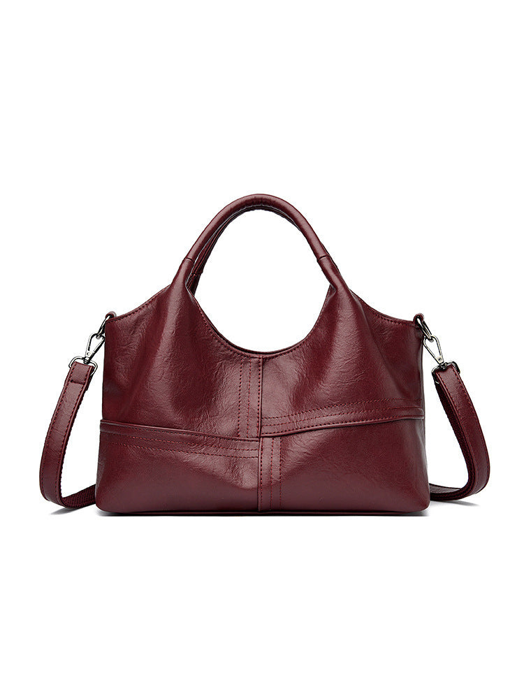 Soft Leather Handbag Women's Lightweight And Large Capacity Crossbody Bag 🇨🇳