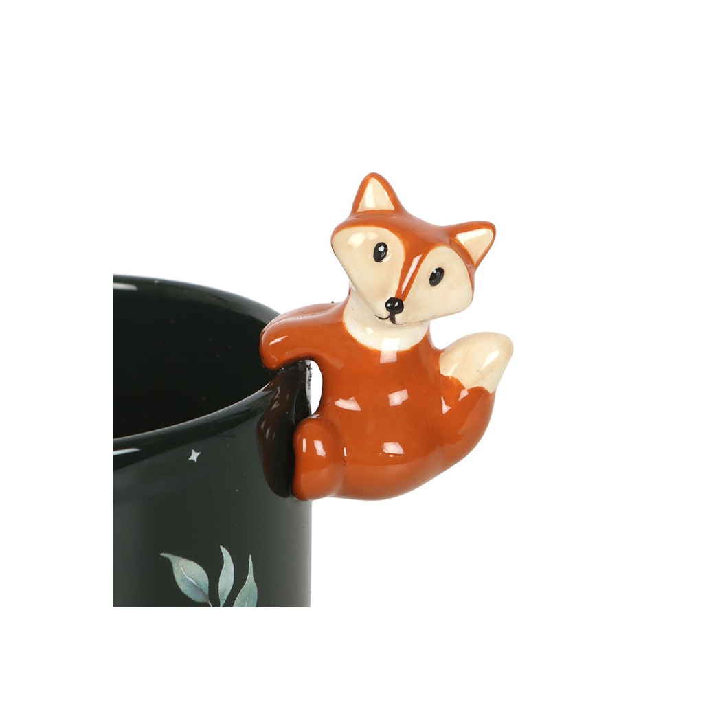 Green Forest Plant Pot with Fox 🇬🇧