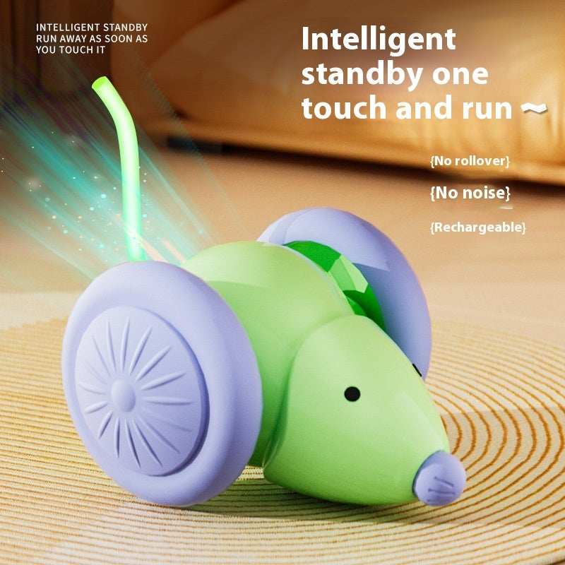 Pet Toys Interactive Cat Toy Electric Mouse Car - Automatic Teaser With Intelligent Obstacle Avoidance Pet Products 🇨🇳
