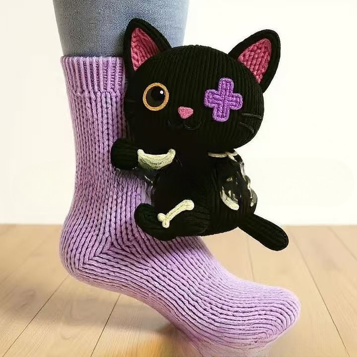 Plush Crochet Animal Cute Animal Socks 🇨🇳
