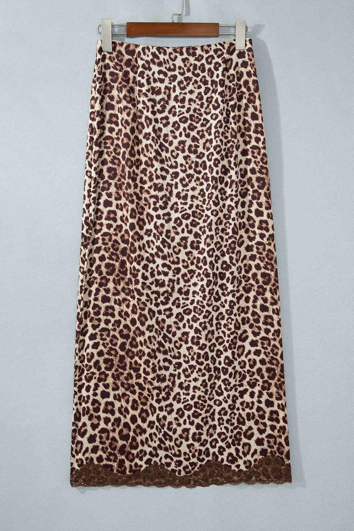 Multicolour Cheetah Print Trim Split Long Western Skirt 🇺🇸
