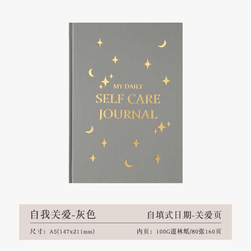 Thanksgiving Diary Happy Self-care Diary Boy English Version A5 Notebook Cloth Book  🇨🇳