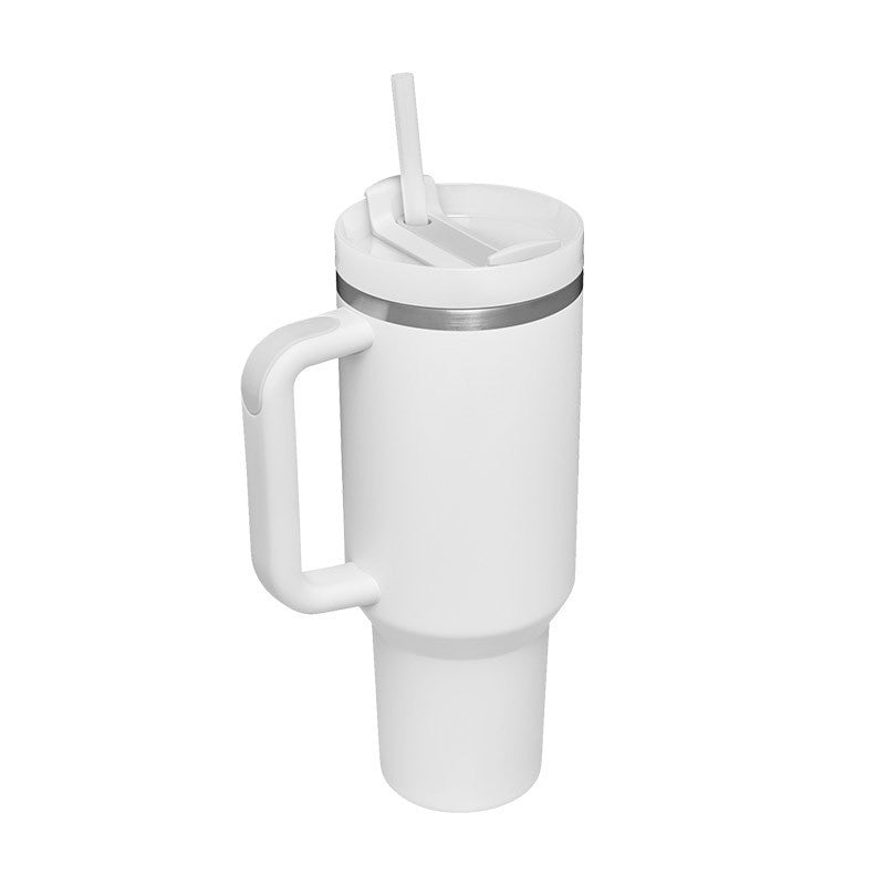 40 Oz Tumbler With Handle Straw Insulated, Stainless Steel,Spill Proof, Vacuum insulated With Lid Tapered 🇨🇳