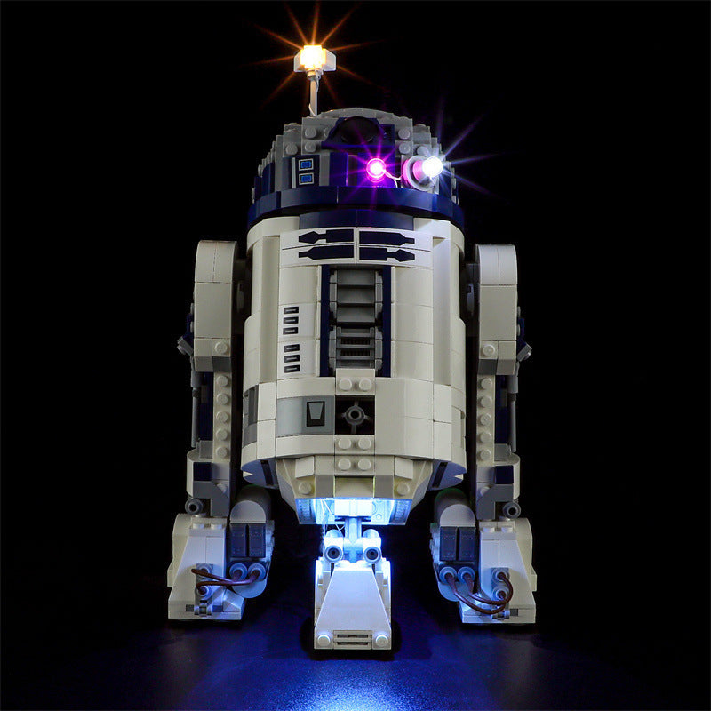 YEABRICKS is compatible with LEGO 75379 Star Wars R2-D2 LED lighting, building block toys, assembly lights 🇨🇳