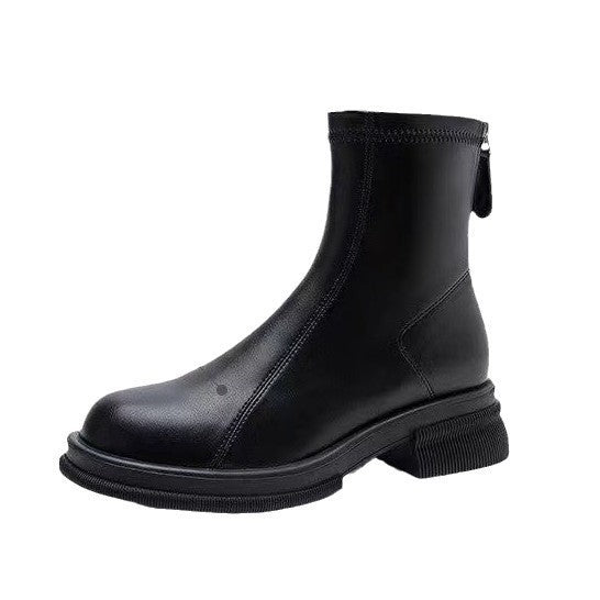 Women's Thick Heel Flat Ankle Boots 🇨🇳