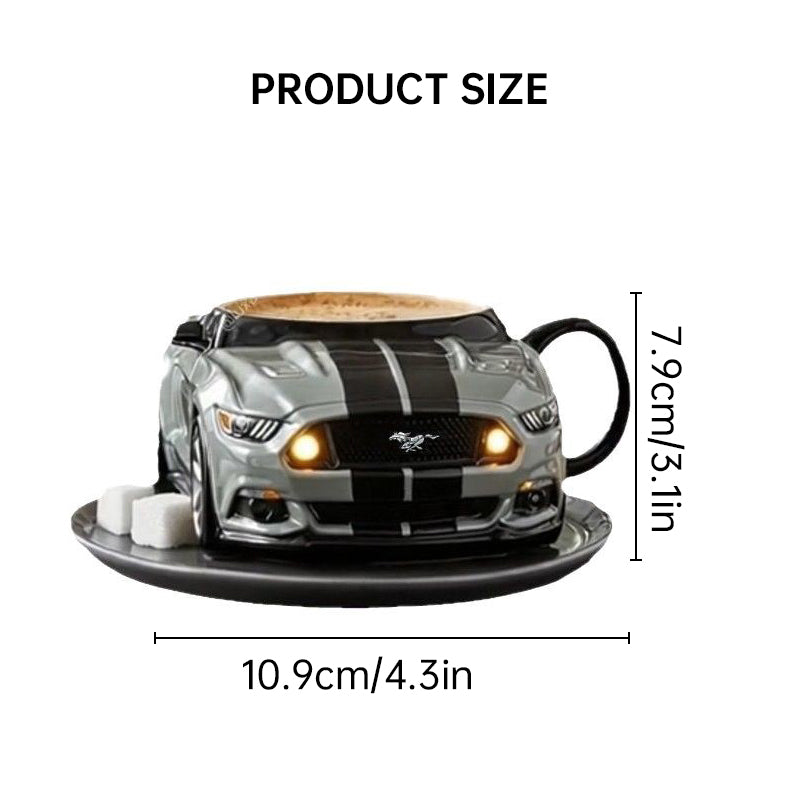 Car-Shaped Stainless Steel Coffee Mug – Handmade, Durable, Novelty Office Cup, Ideal Gift for Car Fans 🇨🇳