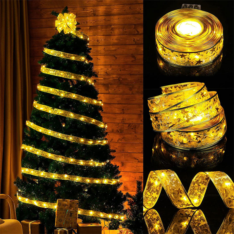 Christmas Ribbon Lights Christmas Tree Decoration Lights Ribbon Lights 🇨🇳