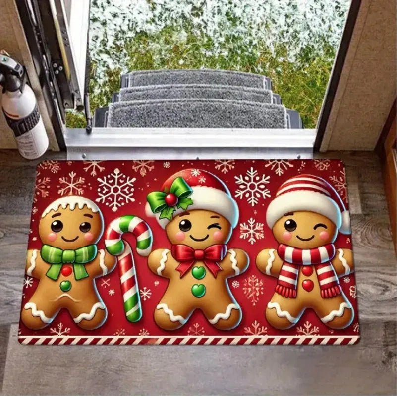 Cartoon Christmas Decorative Foot Mat Home 🇨🇳