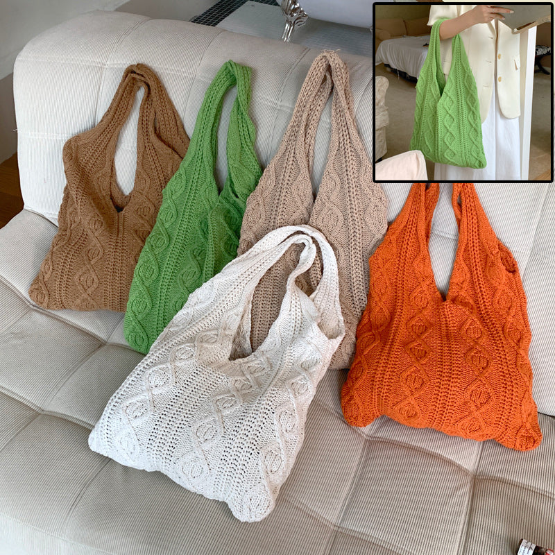 Crochet Bag Large Capacity Shopping Tote Bags 🇨🇳