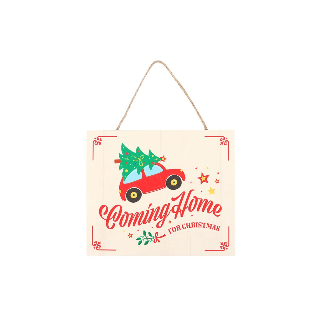 Coming Home for Christmas Hanging Sign 🇬🇧