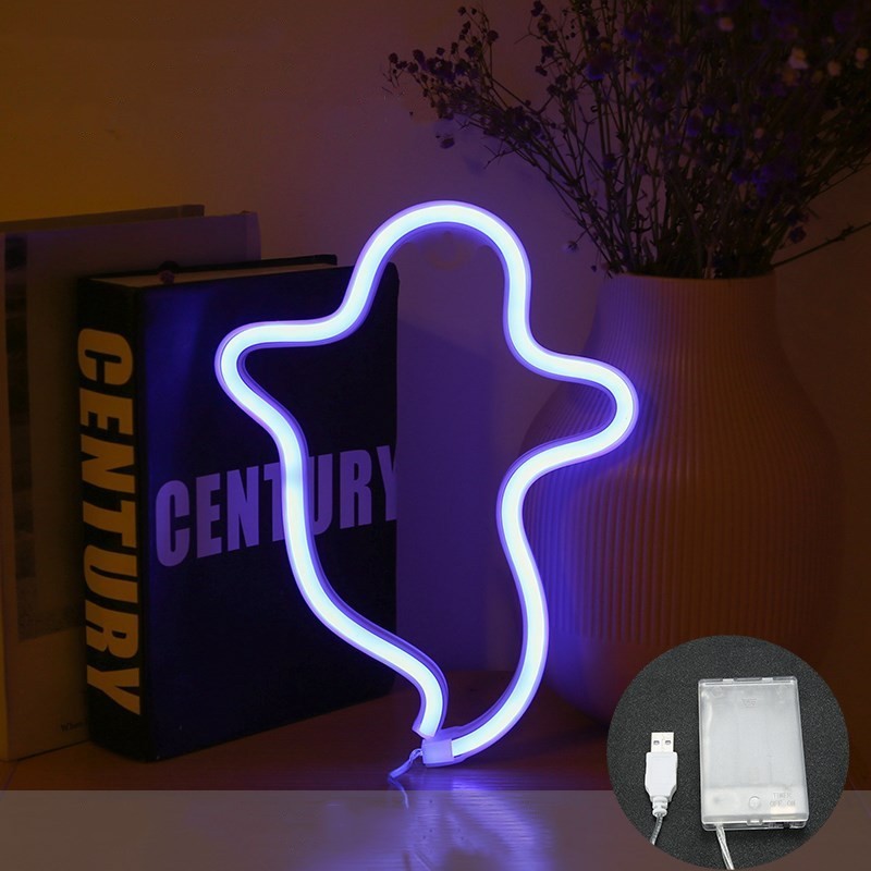 Halloween Ghost Neon Home Creative Modeling Lamp 🇨🇳