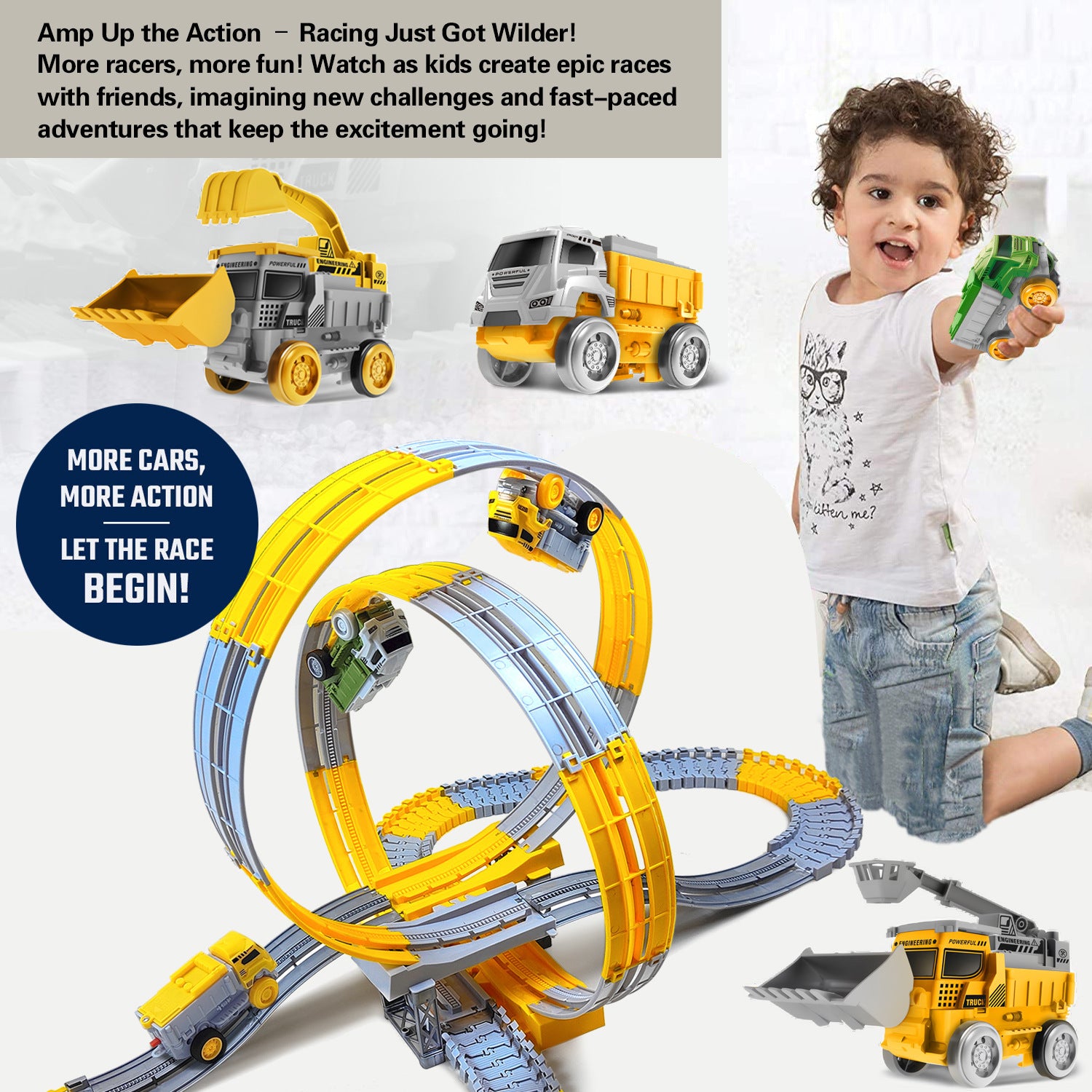 Children's Climbing Track Engineering Vehicle Train Toy 🇨🇳