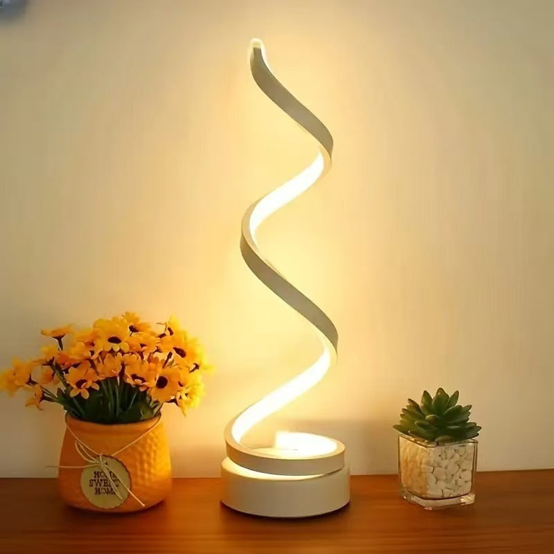 USB Powered Spiral Desk Lamp Simple And Adjustable LED Desk Lamp 🇨🇳