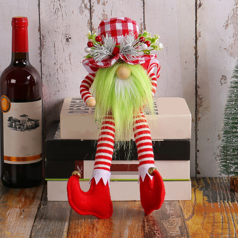 Christmas Long Legs Green Beard Doll Decoration 🇨🇳