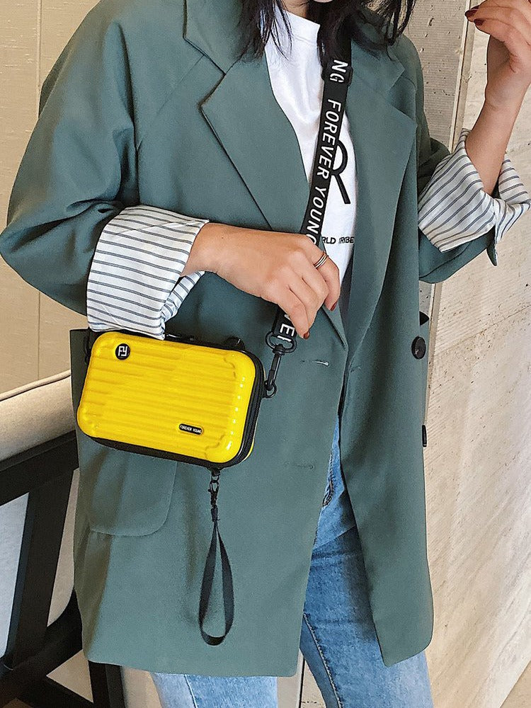 PC hard shell toiletry bag 7-inch shoulder crossbody bag hand storage bag suitcase small bag 🇨🇳