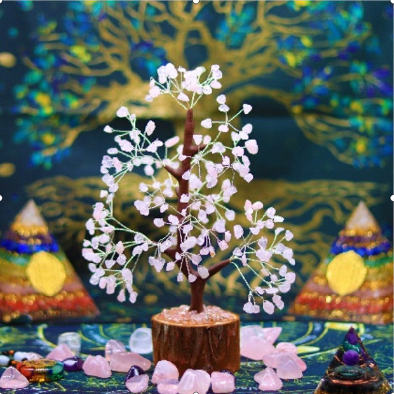 Hot selling crystal tree, fortune tree, home crafts, desktop, fortune seeking stone decorations 🇨🇳