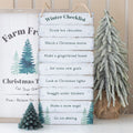 Winter Wonderland Checklist Hanging Sign 🇬🇧