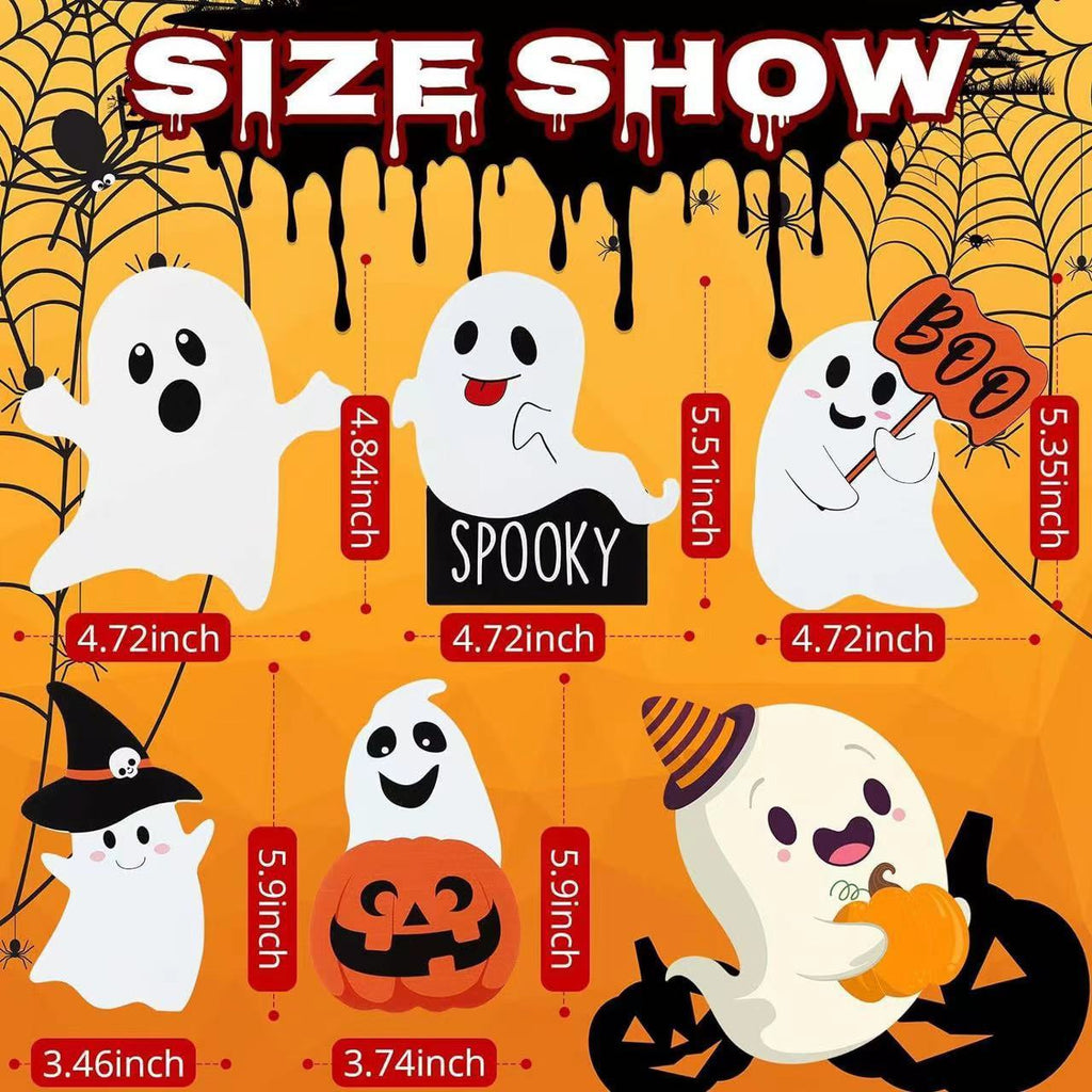Cute Ghost Halloween Decorations 5-piece Set 🇨🇳