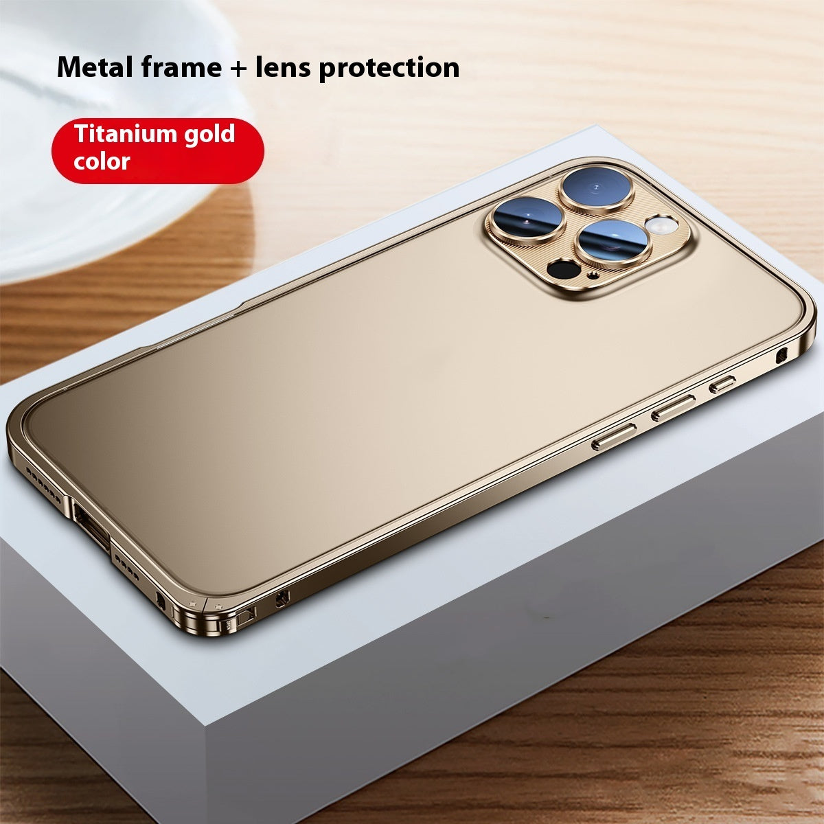 Applicable Metal Frame Phone Case Lens Protection 🇨🇳