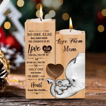Full Lacquer Heart-shaped Candlestick Creative Wooden Ornaments 🇨🇳