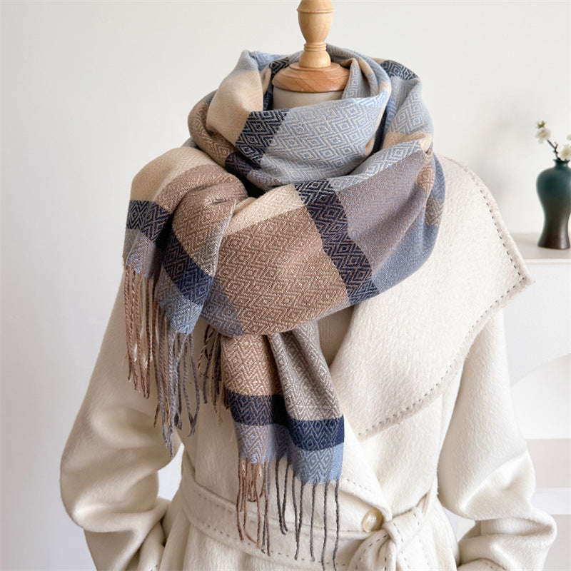 Unisex Autumn And Winter All-matching Tassel Scarf 🇨🇳