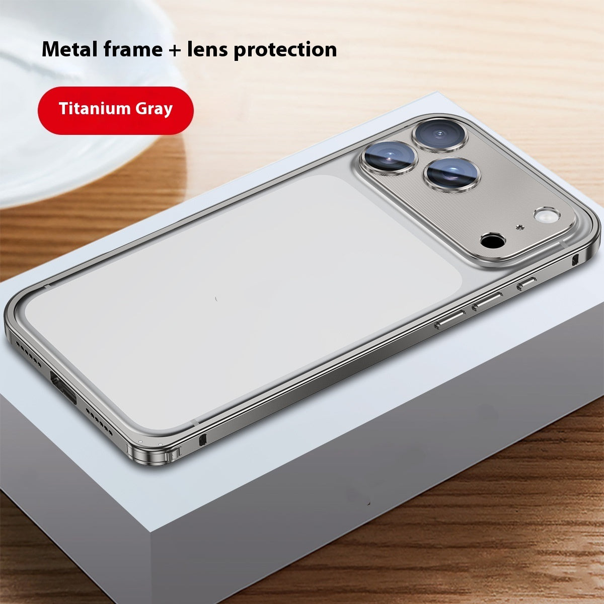 Applicable Metal Frame Phone Case Lens Protection 🇨🇳